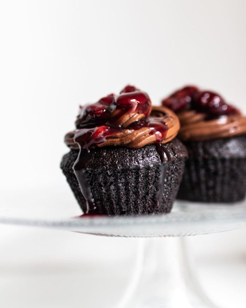 Vegán Fekete-erdő muffin