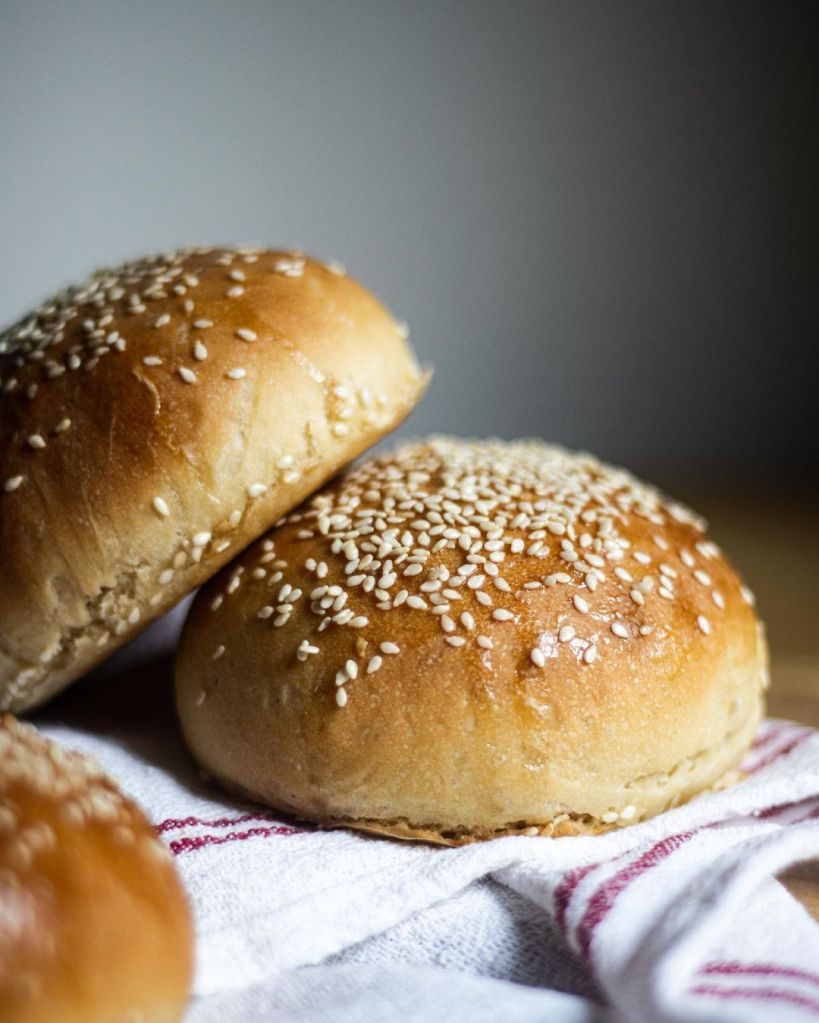 Vegán hamburgerzsemle