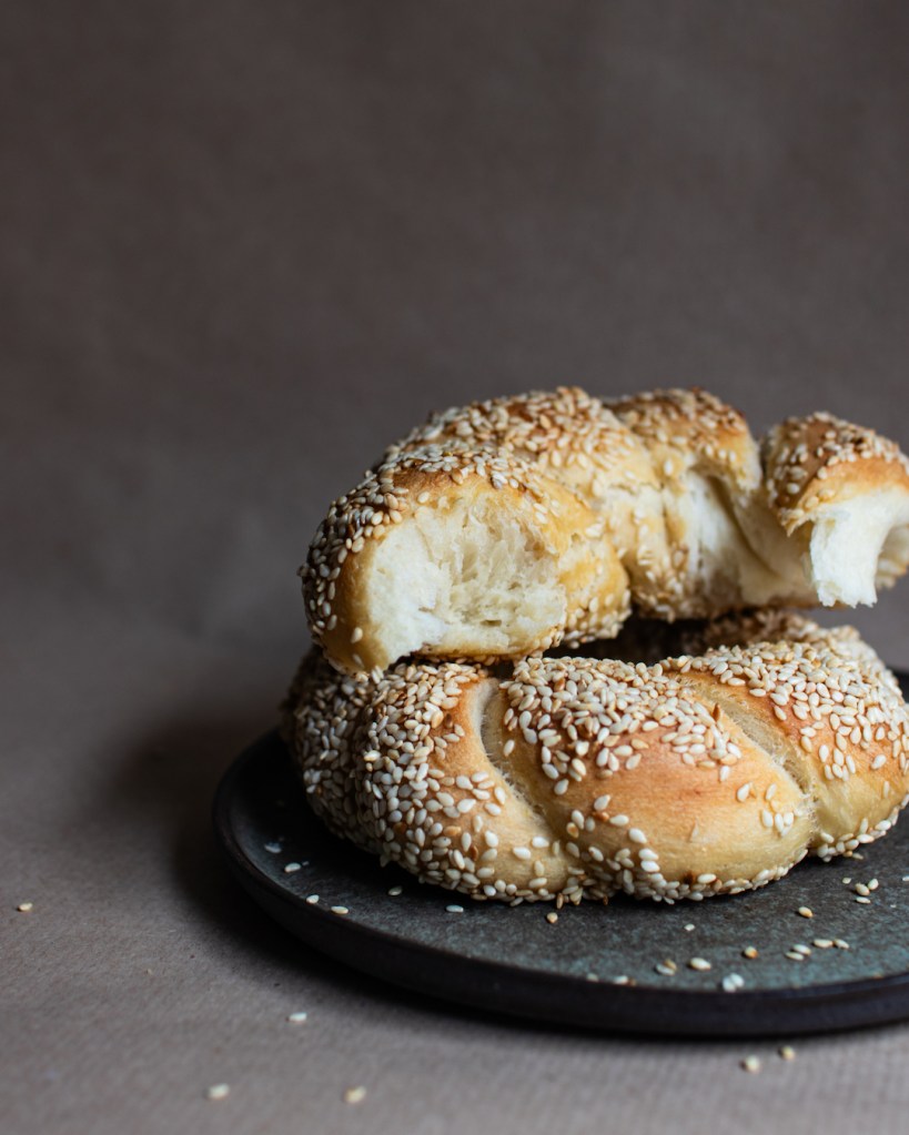 Vegán török bagel, azaz a simit.