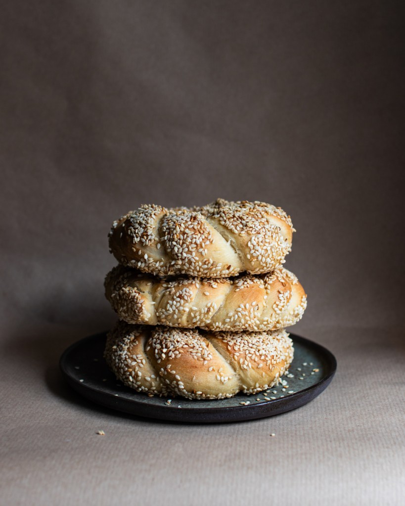 Vegán török bagel, azaz a simit.