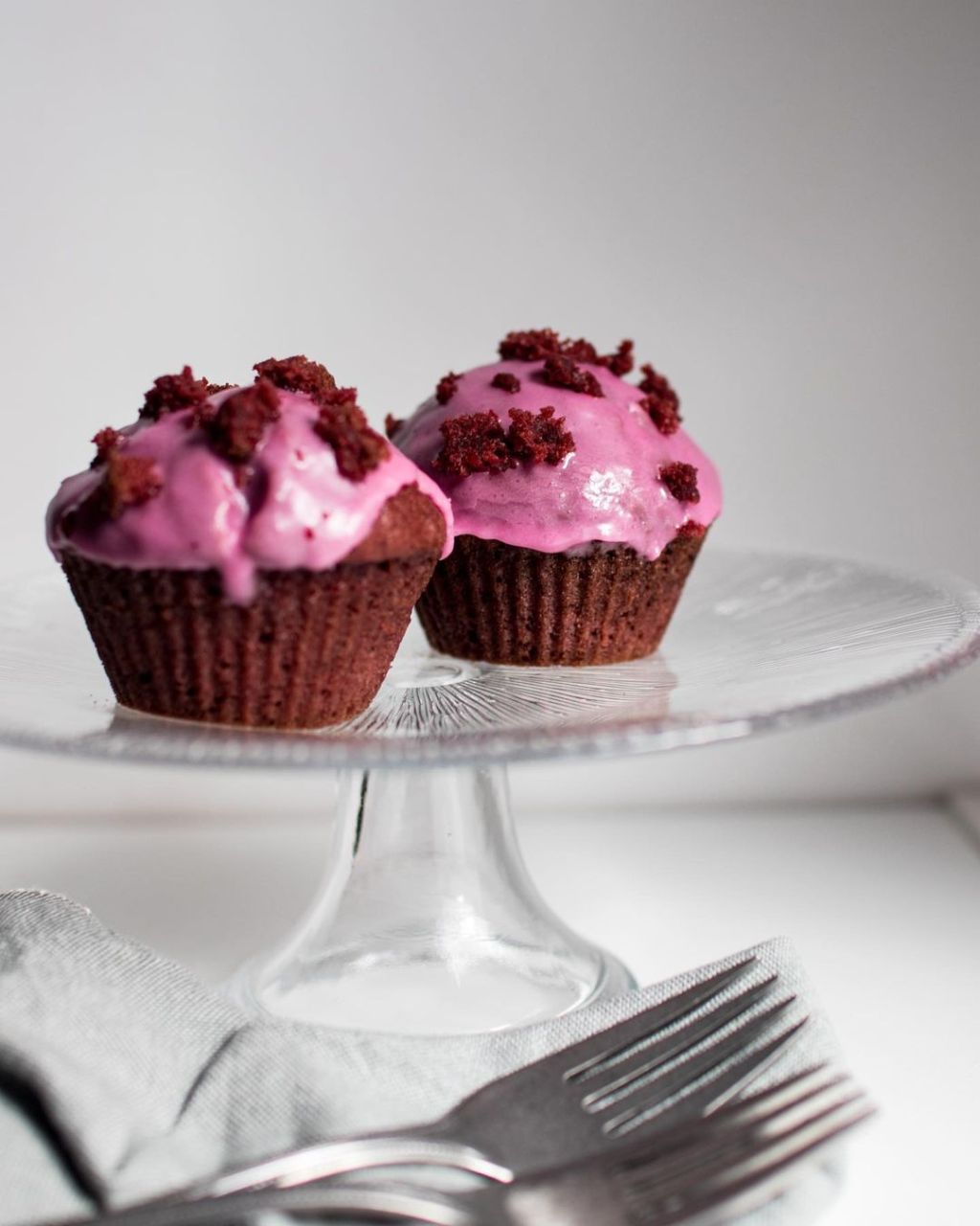 Vegán vörös bársony, azaz red velvet&nbsp;muffin