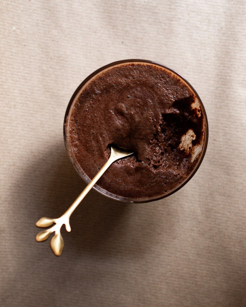 Vegán csokimousse, csokihab