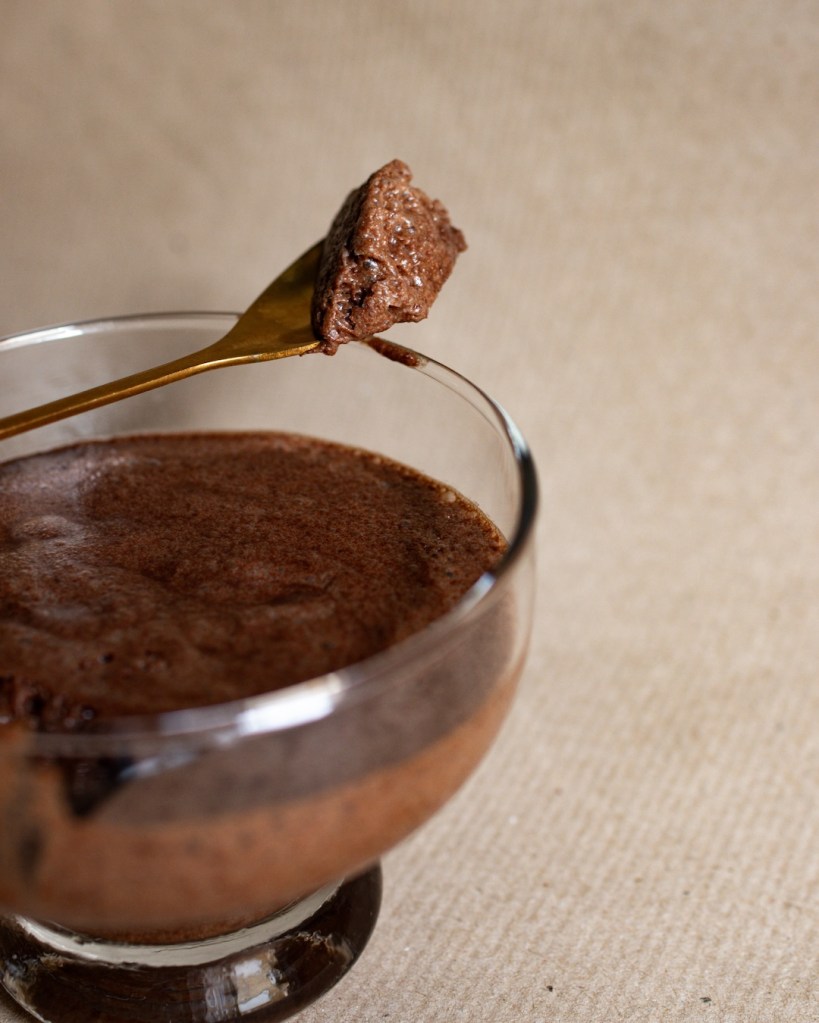 Vegán csokimousse, csokihab