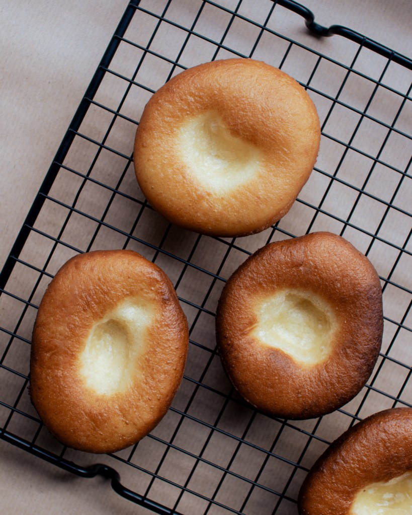 Vegán szalagos fánk.