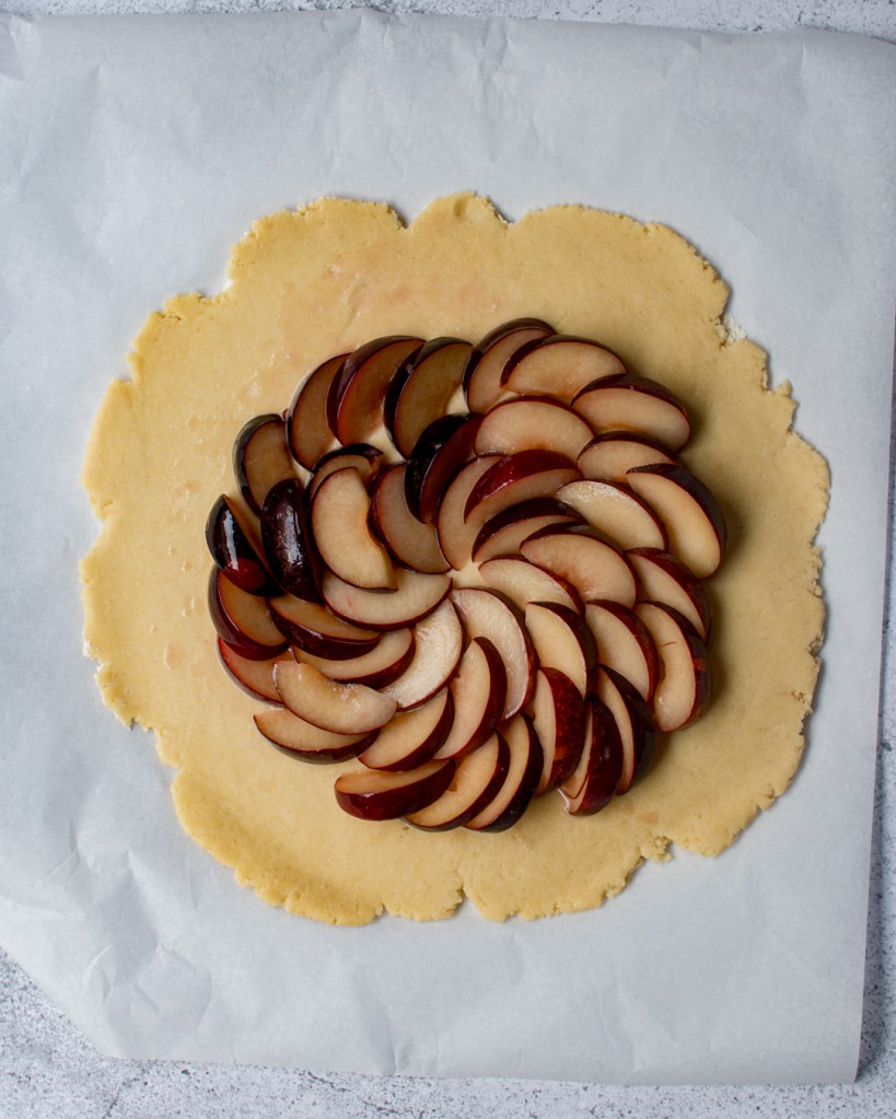 Vegán szilvás galette, pite.